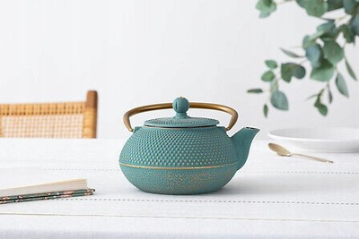 Чајник Jade, леано железо, 800 ml, со филтер, црн