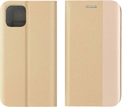 Këllf telefoni Case Sensitive Book për Xiaomi Redmi Note 12S, tip libër, me magnet, ari