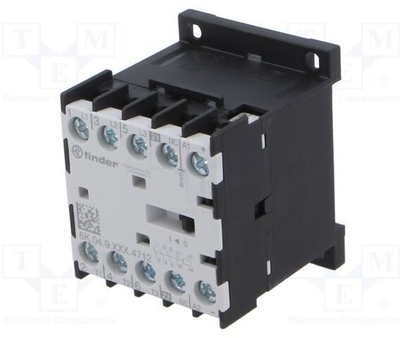 Mini kontaktor industrial Finder 6K.04.9.024.4712, 24V DC, 12A, i zi