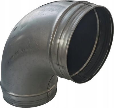 Gyp këndor ventilimi SpiroFlex Elbow, 90°, DN 160, llamarinë çeliku e galvanizuar