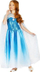Kostum princeshe Blue Beauty, për goca 130–140 cm, me mantel të gjatë blu