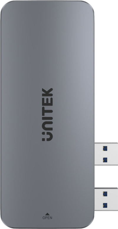 Kuti e jashtme SSD M.2 NVMe Unitek, USB 10Gbps, për PS5, gri metal