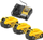 Set baterish edhe karikuesi DeWALT DCB1104P3 QW, 18V 5Ah Li Ion, me prizë euro