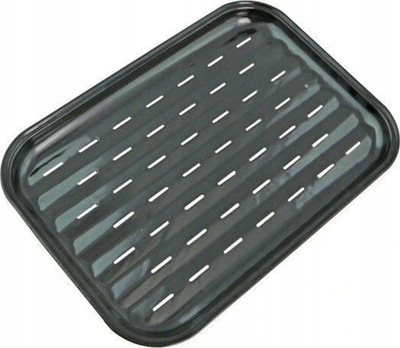 Tabaka çeliku për skarë “Non-Stick Reusable Grilling Tray”, e ripërdorshme, me sipërfaqe jo ngjitëse, metalike