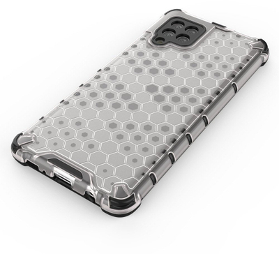 Mbrojtëse telefoni Honeycomb Armored për Samsung Galaxy A42 5G, kornizë elastike, transparente