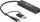 Hub USB DeLOCK 3 Porta USB 3.2 Gen 1, Gigabit LAN, USB Type C edhe USB Type A, gri metal