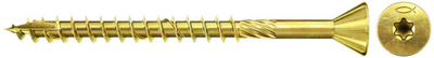 Vida për dru Fischer 3.5x50 Countersunk TG TX, set 200 copë, ngjyrë metalike