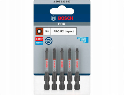 Set bitash kaçavide Bosch Pro Impact Control R2, 55mm, pako 5 copë