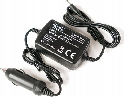 Adaptori inverter për makinë Xoro CA1224, 12–24V, për TV, i zi