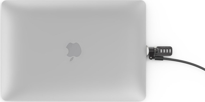 Përshtatës sigurie Compulocks Ledge Lock për MacBook Air 13" M1, kabllo me kod, argjendtë