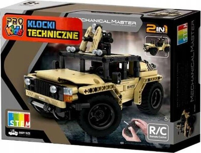 Lodër me tulla ndërtimi R/C Military Car, makinë ushtarake me telekomandë