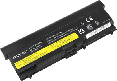 Bateri laptopi Mitsu BC/LE-SL410H për Lenovo ThinkPad, 6600mAh, 10.8V, e zezë