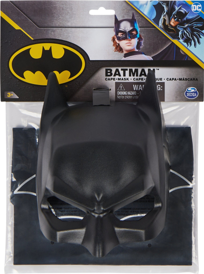 Сет на наметка и маска DC Comics CapeNMask F23, за деца, шарен