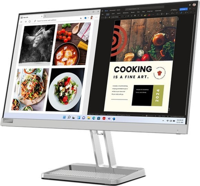 Monitor Lenovo L24i-40, 23.8", FHD IPS, 100Hz, gri