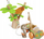 Set loje druri Hape Tree Planting E-car, 7 pjesë, mbi 3 vjeç, shumëngjyrësh