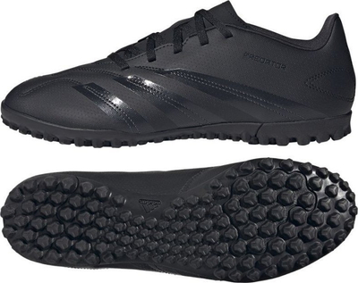 Këpucë futbolli Adidas Predator 24 Club Turf, për fusha me tapet artificial, sintetike, të zeza