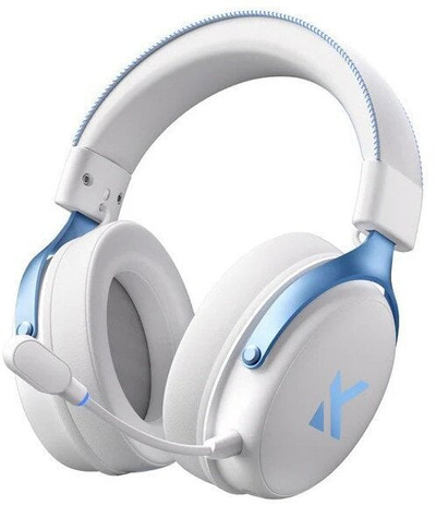 Kufje gaming Mchose HW-V9-3, wireless, 7.1, bardhë kaltër
