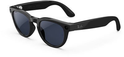 Syze dielli unisex Ray-Ban Meta Headliner Gen 2, me numër, kornizë plastike, të zeza me shkëlqim