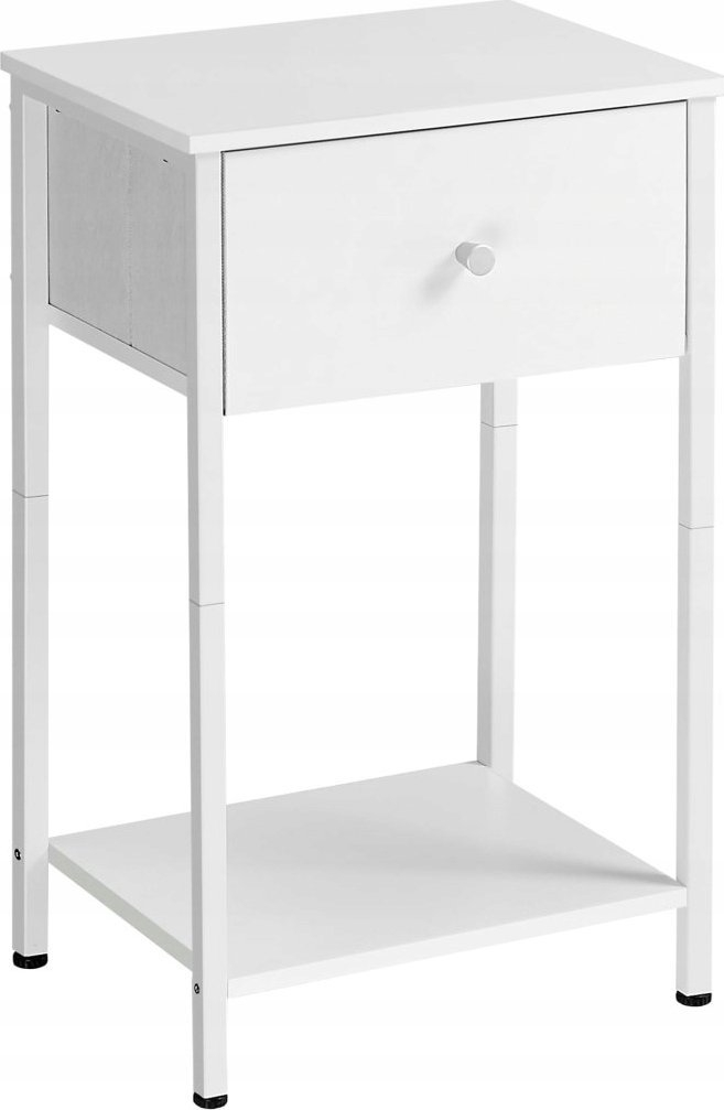 Kabinet tavoline Leobert LGS021W14, dollap ruajtës, dizajn modern, i bardhë