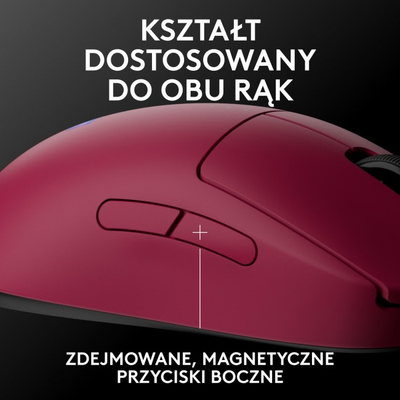 Maus gaming Logitech G Pro 2 Lightspeed, wireless, HERO 2, rozë