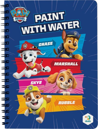Libër me ngjyrosje DoDo Paint with Water Paw Patrol, 8 faqe, me marker