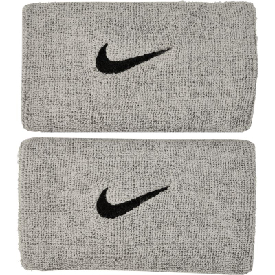 Byzylyk sportiv për kyç dore Nike Swoosh Doublewide NNN05078OS, set 2 copa, elastik, gri