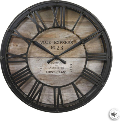 Orë muri Atmosphera Vintage, 39 cm, kafe