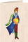 Дрвена честитка Wooden Card C6 The Little Prince, со плик, природна