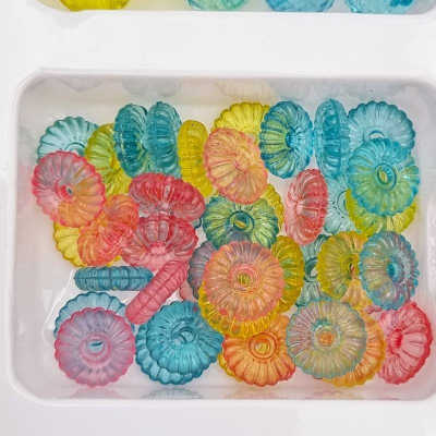 Set lodër WOOPIE Magic Beads, për bojrimin e byzylykëve, rruaza shumëngjyrëshe