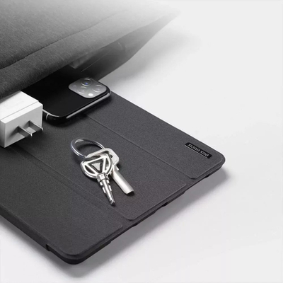 Mbulesë tablet DUX DUCIS Domo për Samsung Galaxy Tab S9 Ultra, me këmbë, me mbajtëse stylus, e zezë