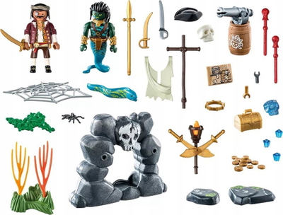 Set lodrash Playmobil Pirates 71420, Pirat kundra Zhytesit, 55 pjesë, shumëngjyrësh
