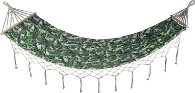 Hamak Royokamp Miami Jungle, 200x100cm, mban deri 120kg, jeshile me motive tropikale