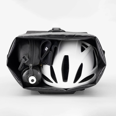 Çantë biçiklete Rockbros Pannier, 13.5‑18L, që s’e kap uji, e zezë