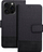 Kabllë Gomma Book për iPhone 16 Pro, material gomë, e zezë