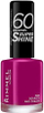 Llaku për thonj Rimmel London 60 Seconds Super Shine 340 Berries and Cream, 8 ml, ngjyrë vishnje