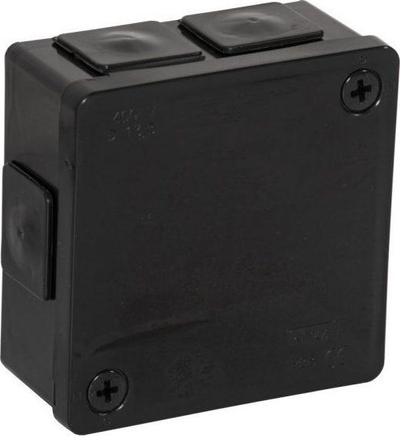 Kuti elektrike sipërfaqësore Viplast VP-22, 86x86x40mm, IP55, e zezë