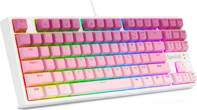 Tastierë gaming Redragon K645W Cass, mekanike Brown, RGB, rozë
