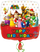 Декоративен балон Super Mario Happy Birthday Anagram, 18\", квадратна форма, повеќебоен