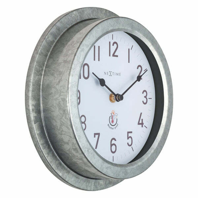 Orë muri Nextime Poppy 4301GA, e bardhë