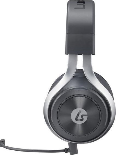 Kufje gaming Lucid LS31, stereo, me mikrofon të heqshëm, gri e errët