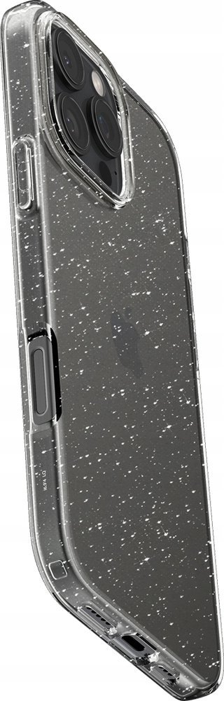 Kapak telefoni Spigen Liquid Crystal Glitter për iPhone 16 Pro, Crystal Quartz, transparent