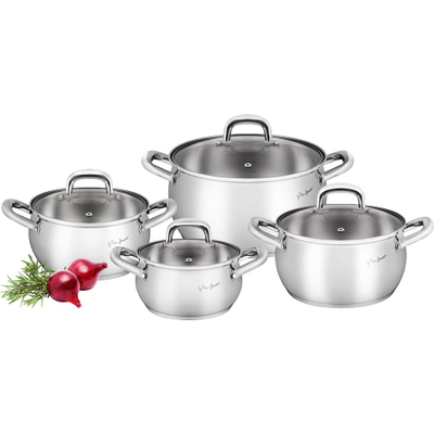 Set tenxhere Lamart LT1111, 8 pjesë, e argjendtë