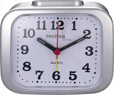 Orë zile Techno Line Model XL, quartz, me zile mekanike, ngjyrë argjendi