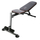 Stol ushtrimesh HMS L8021, multifunksional, deri 150 kg, i zi me të kuqe