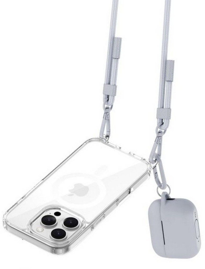 Rrip crossbody për telefon Tech-Protect, 84cm, gri