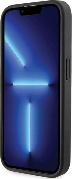 Kapak telefoni BMW M Collection PU Grip Stand Case për iPhone 15 Pro, mbrojtës, i zi