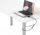 Сигурносен адаптер Compulocks Ledge Lock за MacBook Pro 14" M1 M2 M3, сребрен