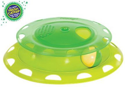 Lodër për mace Petstages Catnip Chaser Track, interaktive, me catnip, jeshile