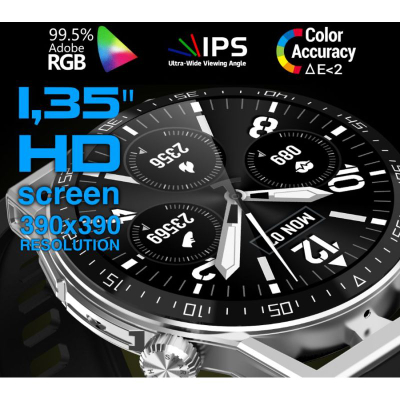Smartwatch Rubicon RNCE88-1, Bluetooth, ekran me prekje, i zi