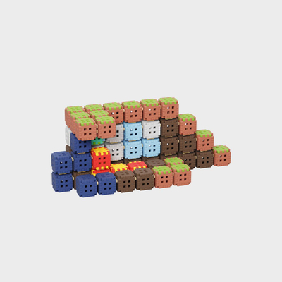 Lodër konstruktore Marioinex Mini Waffle Blocks, 406 copë, shumëngjyrëshe